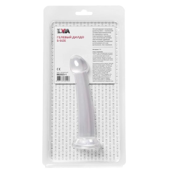Фаллос ToyFa Jelly Dildo S