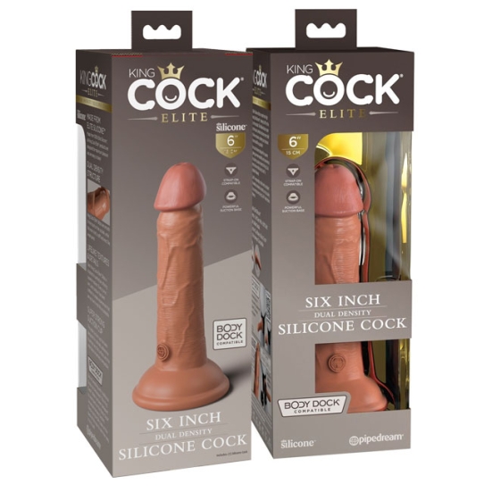 Фаллос King Cock 6&quot; Silicone Dual Density