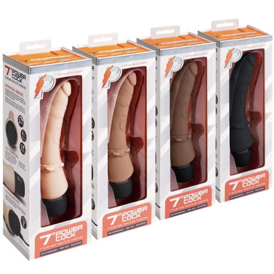 Фаллос-вибратор PowerCocks 7&quot;